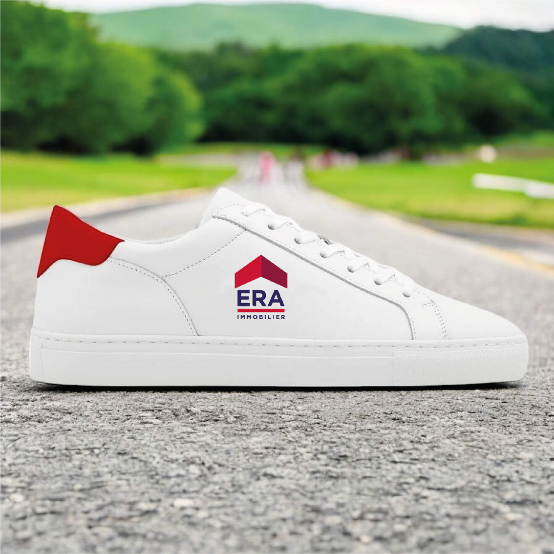Sneakers personnalisées avec l'image de votre team ou d'entreprise